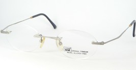 New Chai 583 Col. 11 SILVER-GREY Eyeglasses Rimless Glasses Titanium 49-20-142mm - £65.78 GBP
