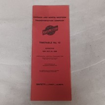 Chicago North Western Employee Timetable No 10 1989 - $14.95