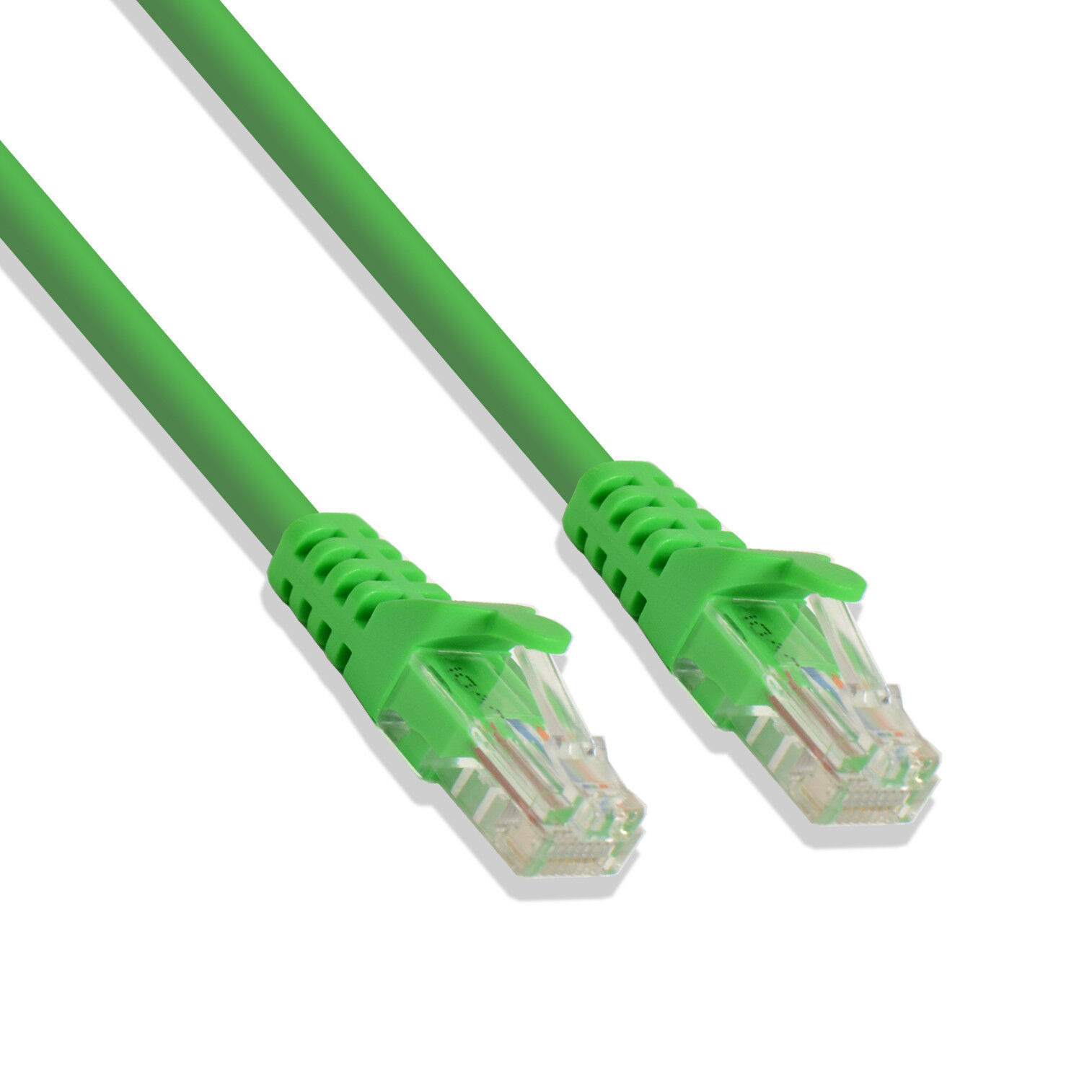 Primary image for 2Ft Cat6 Ethernet RJ45 Lan Wire Network Green UTP 2 Feet Patch Cable (5 Pack)