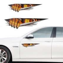 3D Car Styling Funny Cat Eyes Pee Car Sticker Waterproof Pee  Auto Accessories R - £79.17 GBP