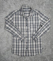 The North Face Flannel Shirt Women XSmall Gray Black Plaid Button Up Lon... - £14.08 GBP