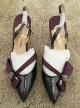 J. Renee Ditz Brandy Wine Heel Shoes 7W 6864744 - $10.84