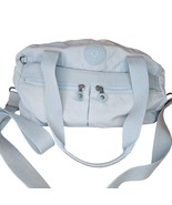 Kipling Klara Satchel Crossbody Purse Bag Light Blue Mist Tonal No Keychain - $38.53