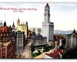 Woolworth Building City Hall Park New York CIty NY UNP Unused DB Postcar... - $3.91