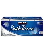 Bath Tissue, 2-Ply, 380 Sheets, 30 Rolls - £55.28 GBP