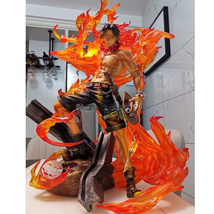 35cm One Piece Anime Action Figure Portgas D Ace 15th Anniversary Figurine PVC - £138.41 GBP