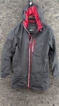HELLY HANSEN Belfast Parka Rain Coat Waterproof Hooded Gray/Pink SIZE S - $54.99