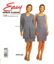 McCall&#39;s 7388 Misses Petite-able Unlined Jacket &amp; Dress Easy 8,10,12,14 UNCUT FF - £6.77 GBP