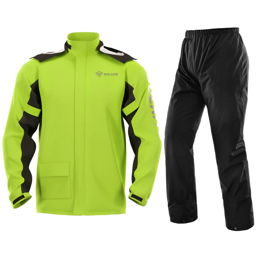 SULAITE Motorcycle Raincoat Suit Unisex Outdoor Rainwear Jumpsuit Ultrathin Rain - £283.53 GBP