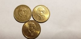 SET of 3 RARE Antique John Adams $1 Dollar Coins 1797-1801 - 2007 P and D - £243.58 GBP