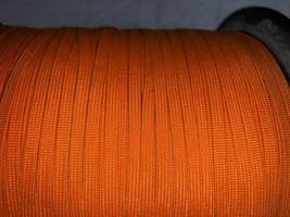 NEW Orange 550 Paracord Nylon Paraline Flat Hollow Cord Coreles in All S... - £4.51 GBP+