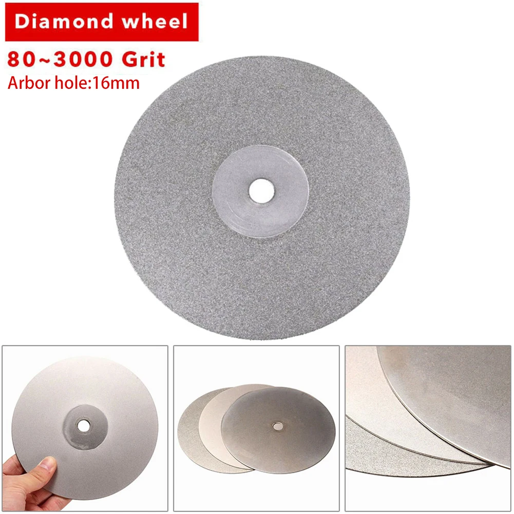 Grit  Coated Polishing Grinding Disc Coated Flat Lap Jewelry Agate Grinding Tool - £32.74 GBP