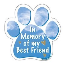 In Memory Of My Best Friend Dog Paw Car Magnet - £7.46 GBP