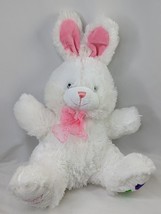 Goffa White Rabbit Plush Easter Tulip 15 Inch Stuffed Animal Toy - £15.38 GBP