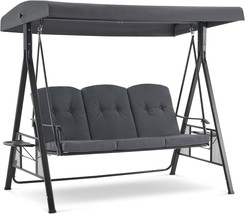 The Item 4092 (Dark Grey) Is An Adjustable Canopy Swing Set For Backyard, - $428.92