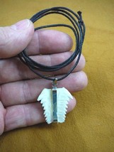 (s1962-21) 1-1/4&quot; Six-Gill Bluntnose Cow Shark Tooth pendant necklace cowshark - £26.14 GBP
