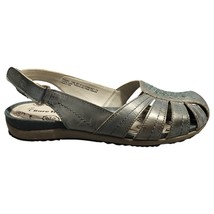 Baretraps Ready Slingback Sandals Womens US 7.5 Blue Leather Comfort Clo... - $21.22