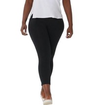 LOGO Layers by Lori Goldstein Cropped Leggings (Black, X-Small) A394800 - £13.49 GBP