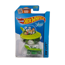 HOT WHEELS JETSONS HW CITY 2013 GREEN CAPSULE CAR NEW SEALED - $11.40