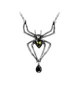 Alchemy Gothic P432  Green Venom Pendant Necklace - $1,577.64 MXN