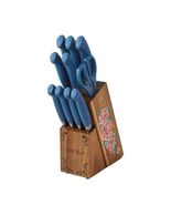 Pioneer Woman ~ 11-Pc. Set ~ Stainless Steel Knives ~ ACACIA Wooden Bloc... - $1,284.08 MXN