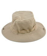 KHAKI BOONIE HAT FOR HUNTING, FISHING, HIKING &amp; OUTDOOR USE - MILITARY S... - £7.80 GBP