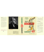 Bradbury-Fahrenheit 451 facsimile dust jacket for the 1953 1st book ed. - $22.54
