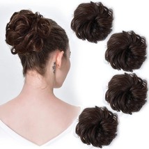 Messy Bun 4Pc Bun Hair Accessories Extension Hair For Women Artificial Hair Bun - £19.77 GBP