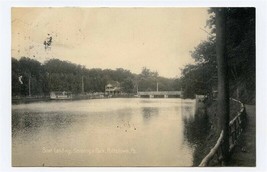 Boat Landing Saratoga Park UDB Postcard Pottstown Pennsylvania 1907 - £13.76 GBP