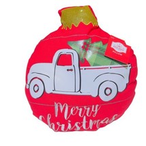 Dan Dee Holiday Time Merry Christmas Ornament 13x12 in Decorative Throw ... - £14.00 GBP