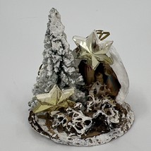 VTNG FOLK ART MINIATURE Handmade Nativity Creche Diorama in WALNUT SHELL... - $220.92 MXN