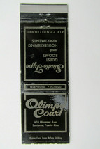 Olimpo Court - Santurce, Puerto Rico Hotel 20 Strike Matchbook Cover Mat... - £1.56 GBP