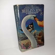 H. WARNER MUNN Merlin&#39;s Ring 1974 Ballantine Fantasy PB Book - £3.88 GBP