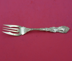 Imperial Chrysanthemum Vermeil by Gorham Sterling Silver Fish Fork FH AS 6 5/8&quot; - £107.76 GBP