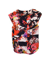 Kenzo Printed Crewneck Blouse In Polyester Women Multicolor Size 42 - £55.02 GBP