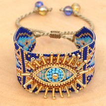 Evil Eye Bracelet for Women Jewelry Lucky Greek Eye Bracelets Fashion Pulseras H - £29.91 GBP