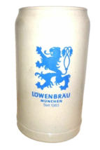 Lowenbrau Munich Bavaria 1L Masskrug German Beer Stein - $14.95