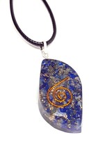 Lapis Lazuli Necklace Pendant Gemstone Orgone Powerful Generator Energy Cord - £6.10 GBP