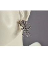 Womens Vintage Estate Sterling Silver CZ Earrings 7.0g E1887 - €34,23 EUR