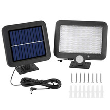 Flood Light Wall Solar Lamp 56 LEDs Outdoor Solar Security Light  Motion Sensor - £23.33 GBP