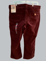 Carhartt Burgundy Corduroy 5 Pocket Design Carlyle Pants New Size 16 Short - £41.52 GBP