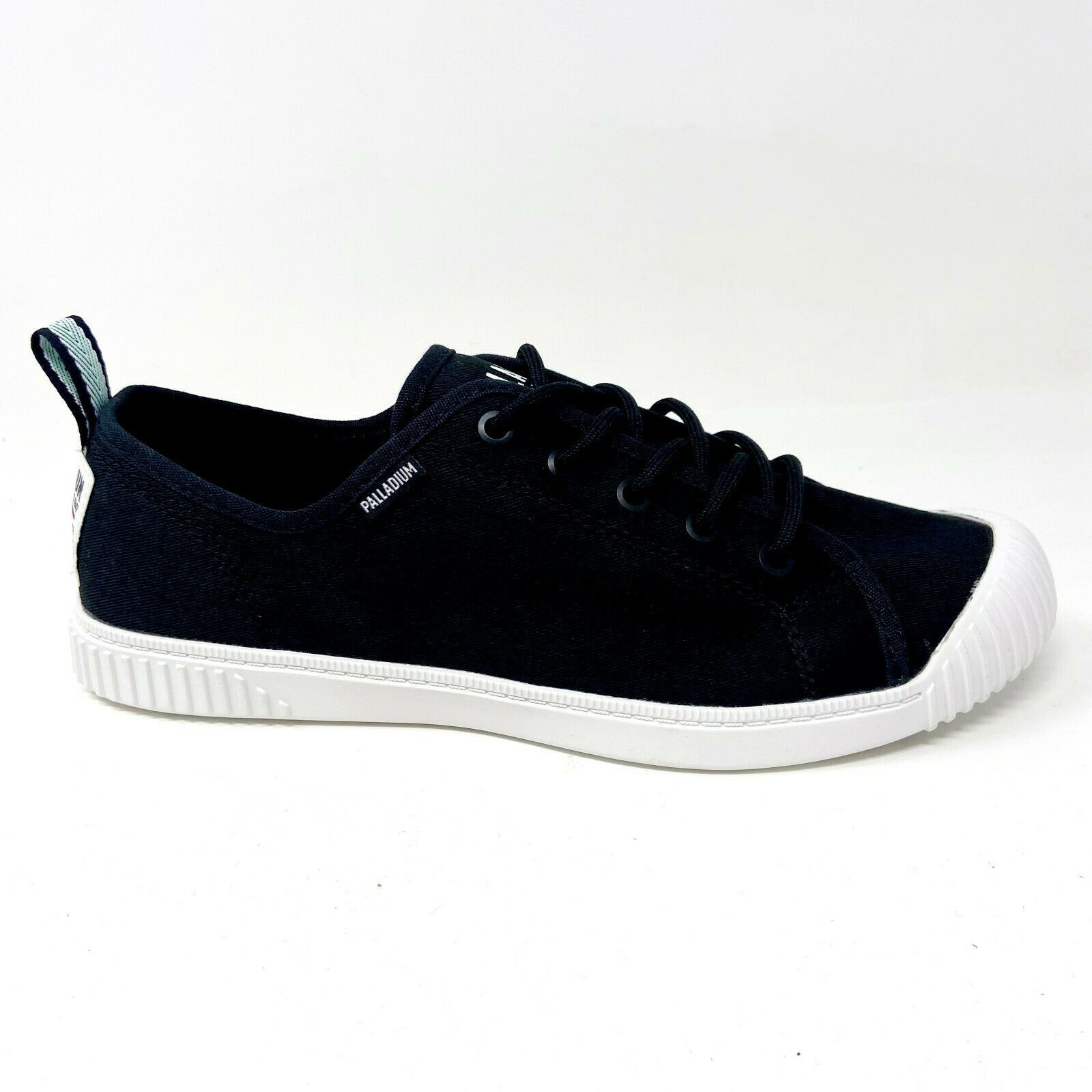 Palladium Womens Easy Lace Black White Casual Sneakers 96661 008 - $34.95