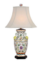 Floral Porcelain Vase Porcelain Table Lamp 28.5 - £265.66 GBP