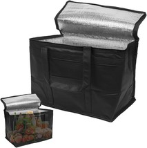 2 Foldable Insulated Shopping Bags 16x13x9 Washable Reusable Thermal Tote Bags - £21.08 GBP