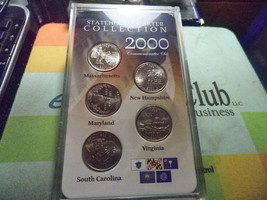 2000 P &amp; D STATEHOOD QUARTER COLLECTION  T W O    S E T S     10 COINS  ... - £23.46 GBP