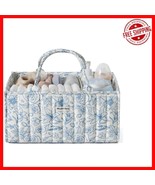 Charming Blue Floral Diaper Caddy - Perfect Baby Shower Gift &amp; Newborn E... - $815.32 MXN