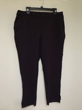 Worthington Pants Capris Women Plus Size 0x Burgundy Ankle - $11.74