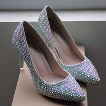Crystal Queen High Thin Heels Shoes Women Pumps Bling Wedding Bridal Shoes Class - £45.97 GBP