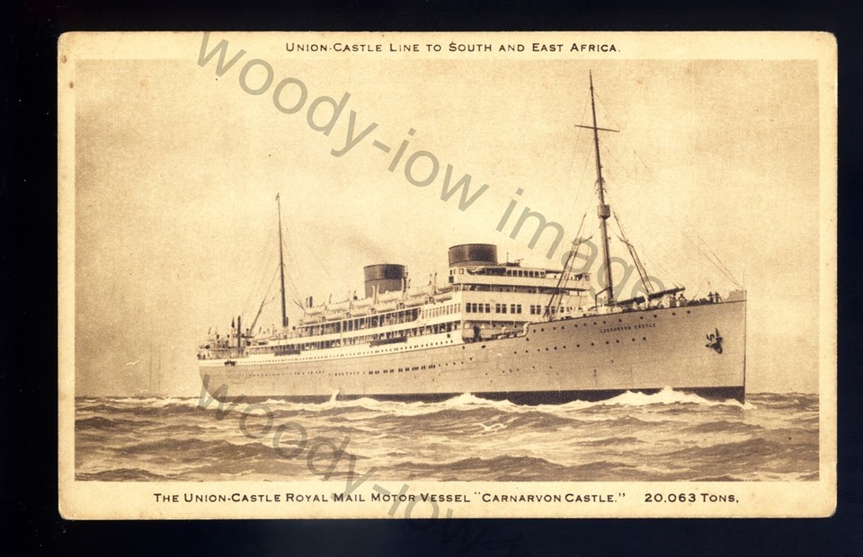 LS3042 - Union Castle Liner - Carnarvon Castle - postcard - $1.34