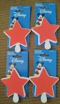 Set Of 4 Disney Mickey Mouse star Foam Paint Stamp any surface Imperial Brand - £13.83 GBP